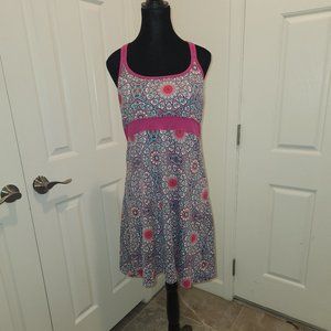 Women's Pink and Blue Dress